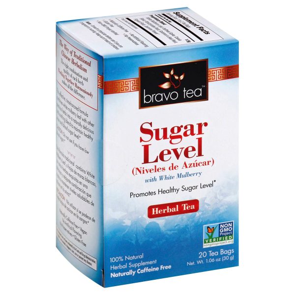 BRAVO TEAS - Sugar Level Herbal Tea - 20 Tea Bags (1.06 oz. 30 g) For Cheap