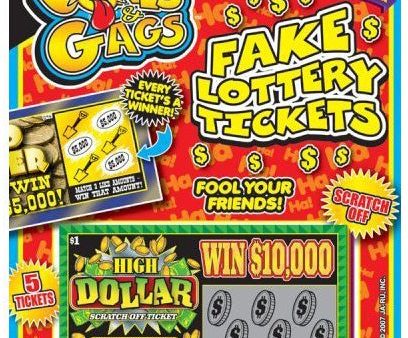 JA-RU - Jokes and Gags Fake Lottery Tickets - 5 Tickets For Sale