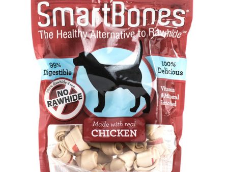 SMART BONES - Chicken Chews Dog Treat Mini 2  - 24 Bones Hot on Sale