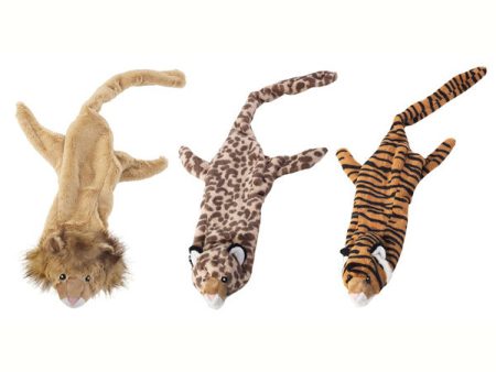 SKINNEEEZ - Plush Mini Jungle Cat Assorted Dog Toy - 14 Inch For Sale