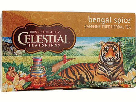 CELESTIAL SEASONINGS - Bengal Spice Herb Tea Caffeine Free - 20 Tea Bags Sale