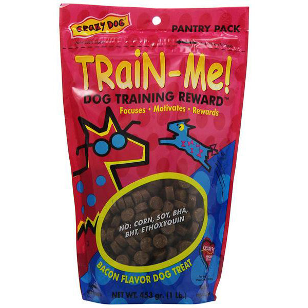 CRAZY DOG - Train-Me Training Rewards Bacon Flavor Dog Treat - 16 oz. (453 g) Fashion