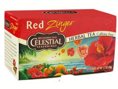 CELESTIAL SEASONINGS - Red Zinger Herb Tea - 20 Tea Bags on Sale