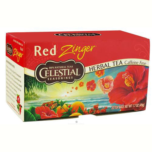 CELESTIAL SEASONINGS - Red Zinger Herb Tea - 20 Tea Bags on Sale